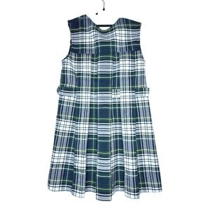 Lot 2 Becky Thatcher Girls 6X Green Plaid School Uniform Jumpers Pleated